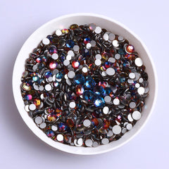 Mixed Sizes Blue Volcano Glass FlatBack Rhinestones For Nail Art Silver Back WholesaleRhinestone