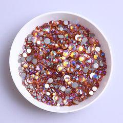 Mixed Sizes Topaz AB FlatBack Rhinestones For Nail Art Silver Back WholesaleRhinestone