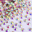 Crystal AB Glass FlatBack Rhinestones Rose Gold Back WholesaleRhinestone