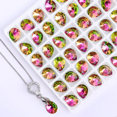 Vitrail Rose XILION Mini Pear High Quality Glass Rhinestone Pendant WholesaleRhinestone