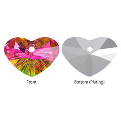 Vitrail Rose Truly In Love Heart High Quality Glass Rhinestone Pendant WholesaleRhinestone