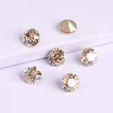 Golden Shadow XIRIUS Chaton Shape High Quality Glass Pointed Back Fancy Rhinestones WholesaleRhinestone