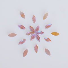 Navette Shape Charm Purple Flat Back Fancy Rhinestones WholesaleRhinestone