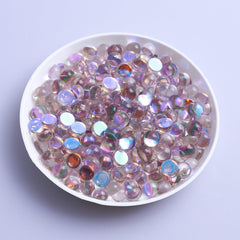 Smoked Topaz Mermaid Tears Glass Half Pearls Rhinestones For Nail Art WholesaleRhinestone
