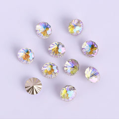 Millennium Series Round Shape Paradise Shine Glass Pointed Back Fancy Rhinestones WholesaleRhinestone