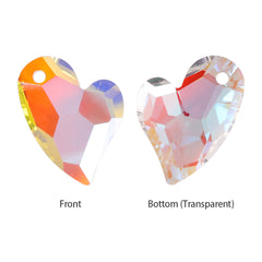 Crystal Shimmer Devoted 2 U Heart High Quality Glass Rhinestone Pendant WholesaleRhinestone