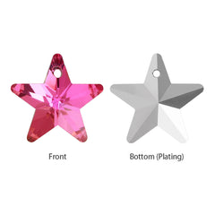 Vitrail Rose Star Shape High Quality Glass Rhinestone Pendant WholesaleRhinestone