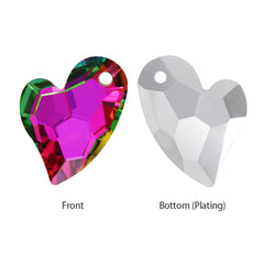 Vitrail Rose Devoted 2 U Heart High Quality Glass Rhinestone Pendant WholesaleRhinestone
