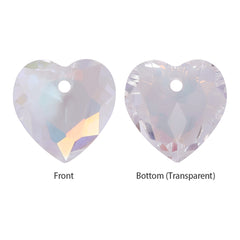 Light Crystal AB Heart Cut High Quality Glass Rhinestone Pendant WholesaleRhinestone