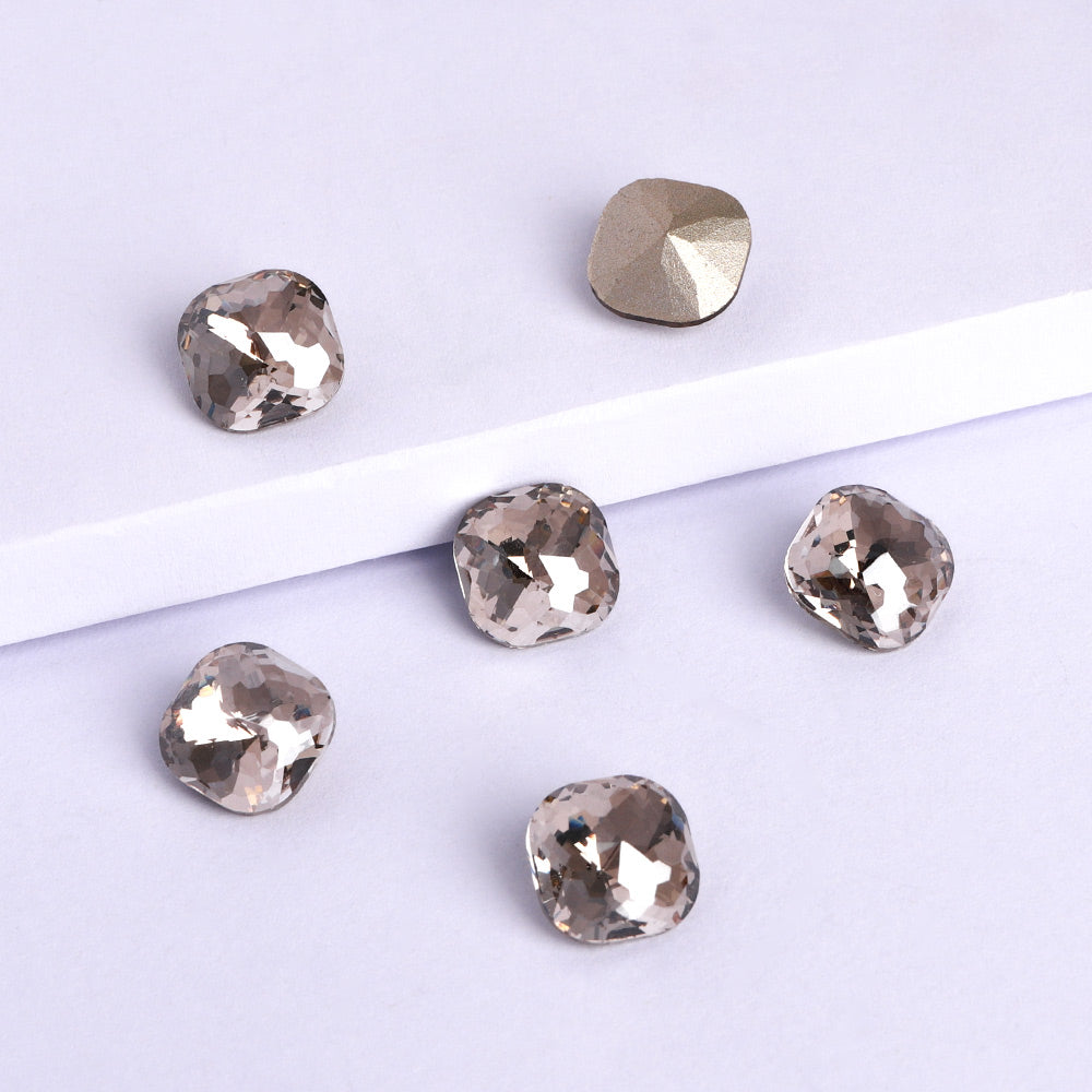 Satin Dome Cushion Square Shape High Quality Glass Pointed Back Fancy Rhinestones WholesaleRhinestone