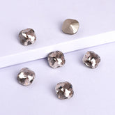 Satin Dome Cushion Square Shape High Quality Glass Pointed Back Fancy Rhinestones WholesaleRhinestone