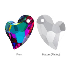 Volcano Devoted 2 U Heart High Quality Glass Rhinestone Pendant WholesaleRhinestone