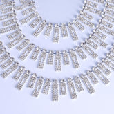 Sew-on Crystal Glass Rhinestone Trim Chain Applique RA1237 WholesaleRhinestone
