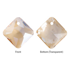 Golden Shadow Princess Cut High Quality Glass Rhinestone Pendant WholesaleRhinestone
