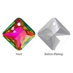 Vitrail Rose Princess Cut High Quality Glass Rhinestone Pendant WholesaleRhinestone