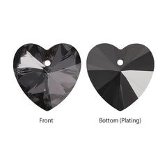 Silver Night XILION Heart High Quality Glass Rhinestone Pendant WholesaleRhinestone