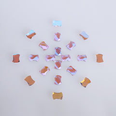 Pillow Shape Charm Purple Flat Back Fancy Rhinestones WholesaleRhinestone