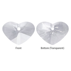 Silver Shade Truly In Love Heart High Quality Glass Rhinestone Pendant WholesaleRhinestone