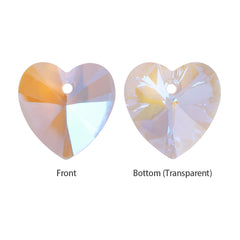 Crystal Shimmer XILION Heart High Quality Glass Rhinestone Pendant WholesaleRhinestone