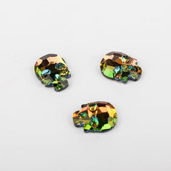 Skull Shape Rainbow Flat Back Fancy Rhinestones WholesaleRhinestone
