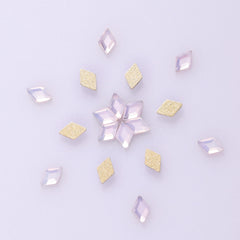 Rhombus Shape Pink Opal Flat Back Fancy Rhinestones WholesaleRhinestone