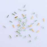 Raindrop Shape Green Opal Flat Back Fancy Rhinestones WholesaleRhinestone