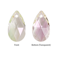 Luminous Green Pear-shaped High Quality Glass Rhinestone Pendant WholesaleRhinestone