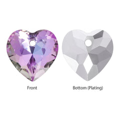 Vitrail Light Heart Cut High Quality Glass Rhinestone Pendant WholesaleRhinestone