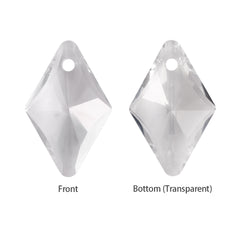 Silver Shade Rhombus High Quality Glass Rhinestone Pendant WholesaleRhinestone