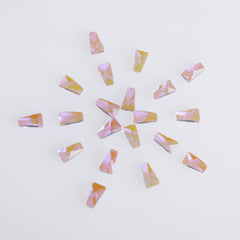 Trapezoid Shape Charm Purple Flat Back Fancy Rhinestones WholesaleRhinestone