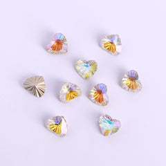 Millennium Series Heart Shape Paradise Shine Glass Pointed Back Fancy Rhinestones WholesaleRhinestone
