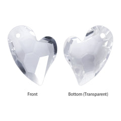 Silver Shade Devoted 2 U Heart High Quality Glass Rhinestone Pendant WholesaleRhinestone