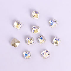 Blue Moonlight Square Octagon Shape Flat Back Fancy Rhinestones WholesaleRhinestone
