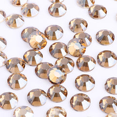 Golden Shadow Glass Flat Back Rhinestones Silver Back WholesaleRhinestone