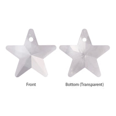 Silver Shade Star Shape High Quality Glass Rhinestone Pendant WholesaleRhinestone