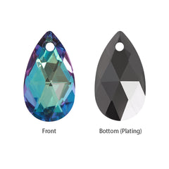 Bermuda Blue Pear-shaped High Quality Glass Rhinestone Pendant WholesaleRhinestone