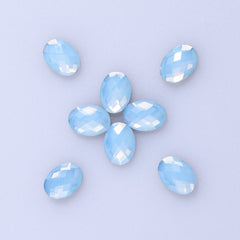 Egg Shape Blue Opal Flat Back Fancy Rhinestones WholesaleRhinestone