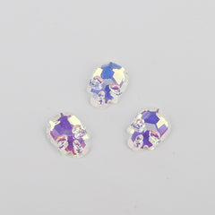 Skull Shape Mocha White Flat Back Fancy Rhinestones WholesaleRhinestone