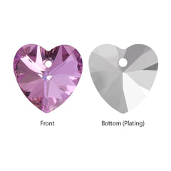 Vitrail Light XILION Heart High Quality Glass Rhinestone Pendant WholesaleRhinestone