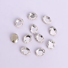 Crystal Magic Mirror Shape Pointed Back Fancy Rhinestones For Nail Art WholesaleRhinestone