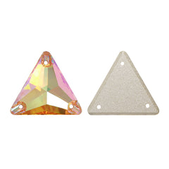 Crystal Sun Triangle Shape High Quality Glass Sew-on Rhinestones WholesaleRhinestone