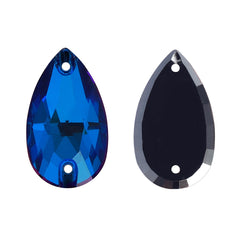 Bermuda Blue Drop Shape High Quality Glass Sew-on Rhinestones WholesaleRhinestone