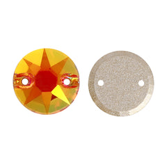 Copper XIRIUS Round Shape High Quality Glass Sew-on Rhinestones WholesaleRhinestone