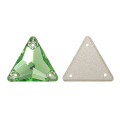 Peridot Triangle Shape High Quality Glass Sew-on Rhinestones WholesaleRhinestone