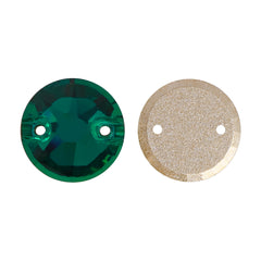 Emerald XIRIUS Round Shape High Quality Glass Sew-on Rhinestones WholesaleRhinestone