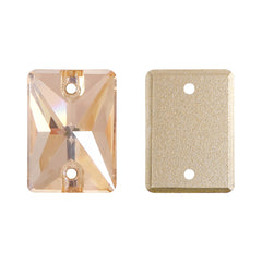 Golden Shadow Rectangle Shape High Quality Glass Sew-on Rhinestones WholesaleRhinestone