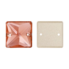 Light Peach Square Shape High Quality Glass Sew-on Rhinestones WholesaleRhinestone