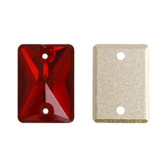 Siam Rectangle Shape High Quality Glass Sew-on Rhinestones WholesaleRhinestone