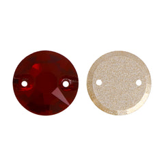 Siam XIRIUS Round Shape High Quality Glass Sew-on Rhinestones WholesaleRhinestone