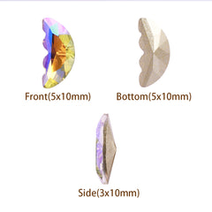 Paradise Shine Butterfly Shape Pointed Back Fancy Rhinestones WholesaleRhinestone